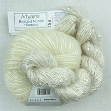 Load image into Gallery viewer, Charmaine's Cowl Knitting Kit | Lang Yarns Grace, Artyarns Beaded Mohair and Sequins & Knitting Pattern (#207B)