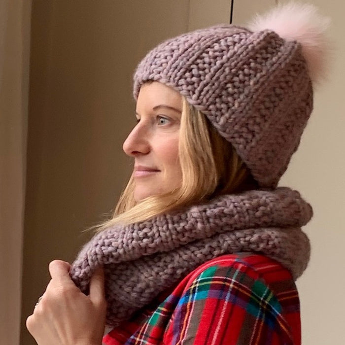 Cristina Hat & Cowl Knitting Kit | Mirasol Ushya & Knitting Pattern