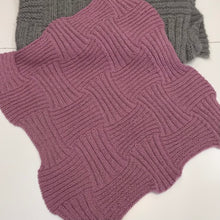 Load image into Gallery viewer, Rib & Garter Ridge Baby Blanket Knitting Kit | Karabella Aurora 8 & Knitting Pattern (#184)
