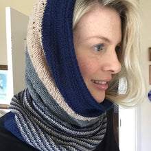 Load image into Gallery viewer, Cashmere Three-Color Patterned Cowl Knitting Kit | Lux Adorna Sport Cashmere & Knitting Pattern (#294)
