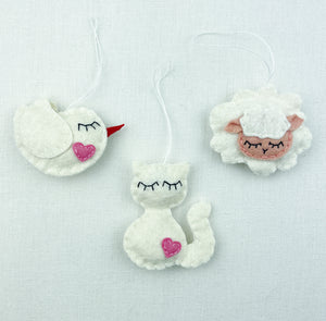 Felted Wool Ornaments