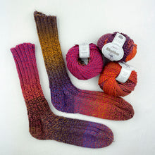 Load image into Gallery viewer, Atelier Worsted Weight Socks Knitting Kit | Jojoland Rhythm & Knitting Pattern