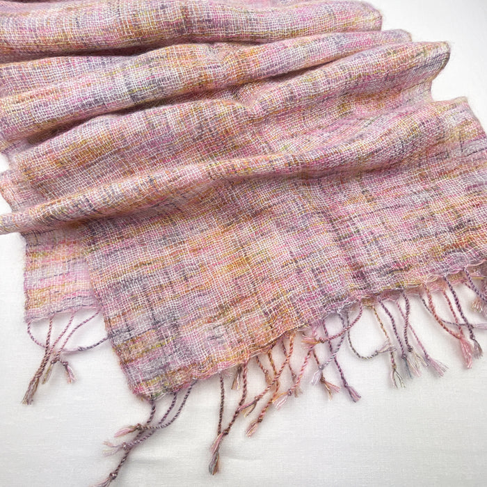 Mohair Silk Woven Scarf Kit | Hue Loco Mohair Lace & Weaving Pattern (#393)