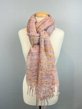 Load image into Gallery viewer, Mohair Silk Woven Scarf Kit | Hue Loco Mohair Lace & Weaving Pattern (#393)
