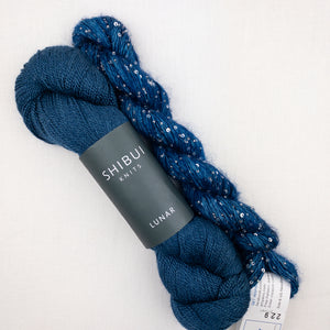 Windowpane Cowl (Short & Stout Version) Knitting Kit | Shibui Lunar, Artyarns Beaded Mohair and Sequins & Knitting Pattern (#291)