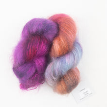 Load image into Gallery viewer, Mohair Silk Woven Scarf Kit | Hue Loco Mohair Lace & Weaving Pattern (#393)
