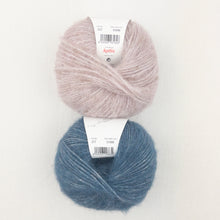 Load image into Gallery viewer, Speckled Ombré Hat (Katia version) Knitting Kit | Katia Alpaca Silver & Knitting Pattern (#344)