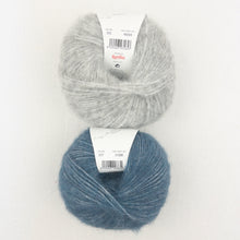 Load image into Gallery viewer, Speckled Ombré Hat (Katia version) Knitting Kit | Katia Alpaca Silver & Knitting Pattern (#344)