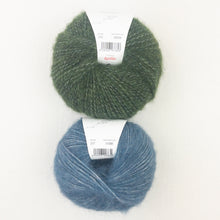 Load image into Gallery viewer, Speckled Ombré Hat (Katia version) Knitting Kit | Katia Alpaca Silver & Knitting Pattern (#344)