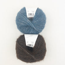 Load image into Gallery viewer, Speckled Ombré Hat (Katia version) Knitting Kit | Katia Alpaca Silver & Knitting Pattern (#344)