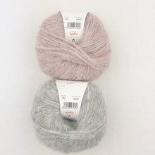 Load image into Gallery viewer, Speckled Ombré Hat (Katia version) Knitting Kit | Katia Alpaca Silver & Knitting Pattern (#344)
