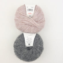 Load image into Gallery viewer, Speckled Ombré Hat (Katia version) Knitting Kit | Katia Alpaca Silver & Knitting Pattern (#344)