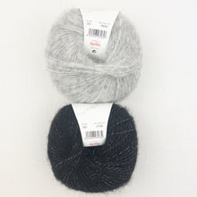 Load image into Gallery viewer, Speckled Ombré Hat (Katia version) Knitting Kit | Katia Alpaca Silver & Knitting Pattern (#344)