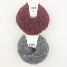 Load image into Gallery viewer, Speckled Ombré Hat (Katia version) Knitting Kit | Katia Alpaca Silver & Knitting Pattern (#344)