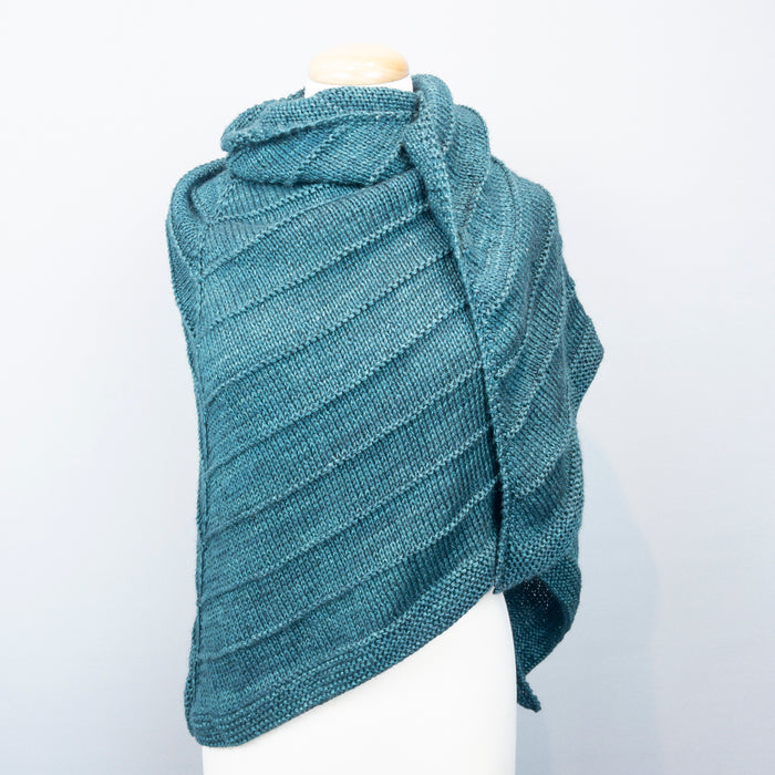 Boneyard Shawl Knitting Kit | Hand Maiden Camelspin