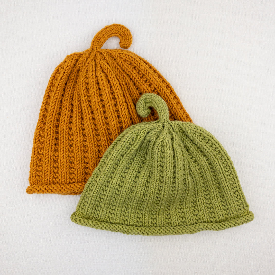 The Squash Hat Knitting Kit Karabella Aurora 8 & Knitting Pattern