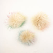 Load image into Gallery viewer, Raccoon Fur Pompoms