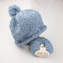 Load image into Gallery viewer, Astrakhan Baby Hat | Debbie Bliss Astrakhan &amp; Knitting Pattern (#384)
