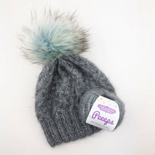 Load image into Gallery viewer, Allover Cabled Hat (Peeeps Version) Knitting Kit | Jade Sapphire Peeeps & Knitting Pattern (#299)