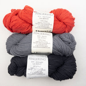 Cormo Shawlette Knitting Kit | Elemental Affects Cormo & Knitting Pattern (#341)