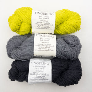Cormo Shawlette Knitting Kit | Elemental Affects Cormo & Knitting Pattern (#341)