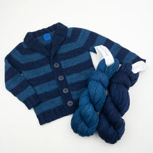 Load image into Gallery viewer, Elwood Baby &amp; Kids Cardigan Knitting Kit | Artyarns Merino Cloud
