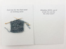 Load image into Gallery viewer, Itty Bitty Witty Knitty Cards