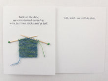 Load image into Gallery viewer, Itty Bitty Witty Knitty Cards