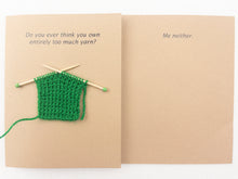 Load image into Gallery viewer, Itty Bitty Witty Knitty Cards