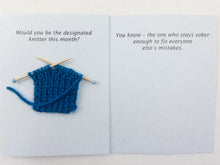 Load image into Gallery viewer, Itty Bitty Witty Knitty Cards