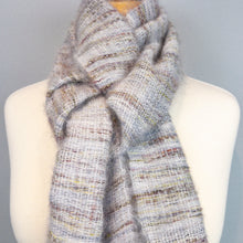 Load image into Gallery viewer, Mohair Silk Woven Scarf Kit | Hue Loco Mohair Lace & Weaving Pattern (#393)