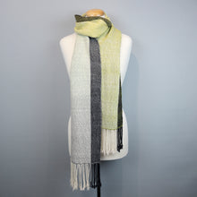 Load image into Gallery viewer, Ombre Woven Scarf Kit | Artyarns Merino Cloud, Freia Superwash Merino Silk Sport &amp; Weaving Pattern (#399)
