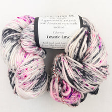 Load image into Gallery viewer, Cadenza Cross-Over Baby Sweater (Rockstar version) Knitting Kit | MollyGirl Rock Star DK