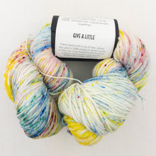 Load image into Gallery viewer, Cadenza Cross-Over Baby Sweater (Rockstar version) Knitting Kit | MollyGirl Rock Star DK