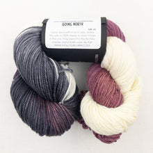 Load image into Gallery viewer, Cadenza Cross-Over Baby Sweater (Rockstar version) Knitting Kit | MollyGirl Rock Star DK