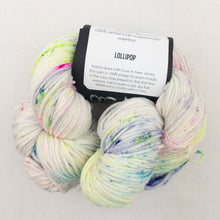 Load image into Gallery viewer, Cadenza Cross-Over Baby Sweater (Rockstar version) Knitting Kit | MollyGirl Rock Star DK