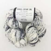 Load image into Gallery viewer, Cadenza Cross-Over Baby Sweater (Rockstar version) Knitting Kit | MollyGirl Rock Star DK