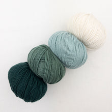 Load image into Gallery viewer, Cashmere Striped Shawlette Knitting Kit | Lang Yarns Cashmere Premium & Knitting Pattern (#394)