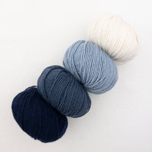 Load image into Gallery viewer, Cashmere Striped Shawlette Knitting Kit | Lang Yarns Cashmere Premium & Knitting Pattern (#394)