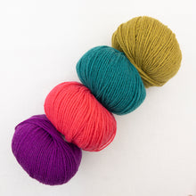 Load image into Gallery viewer, Cashmere Striped Shawlette Knitting Kit | Lang Yarns Cashmere Premium & Knitting Pattern (#394)