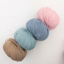 Load image into Gallery viewer, Cashmere Striped Shawlette Knitting Kit | Lang Yarns Cashmere Premium & Knitting Pattern (#394)