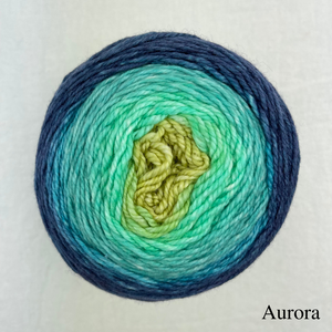 Easy Garter Edge Shawlette Knitting Kit | Freia Handpaints Superwash Merino Silk Sport & Knitting Pattern (#321)
