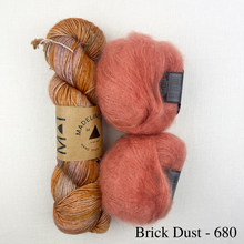 Load image into Gallery viewer, Hitchhiker Knitting Kit | Madelinetosh Pashmina & Rowan Kidsilk Haze (#412)
