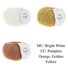 Load image into Gallery viewer, Crochet Colorblock Blanket Kit | Lang Yarns Malou Light & Crochet Pattern (253-01)