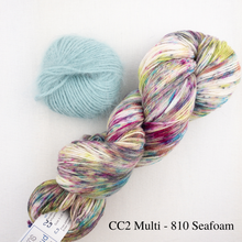 Load image into Gallery viewer, Angora Horizontal Ribbed Cowl (small version) Knitting Kit | Galler Belangor, Artyarns Merino Cloud, & Knitting Pattern (#316)