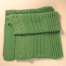Load image into Gallery viewer, Cables & Lace Blanket