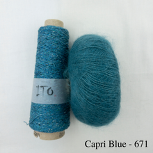 Load image into Gallery viewer, Oritatami Vest Knitting Kit | ITO Kinu, Rowan Kidsilk Haze & Knitting Pattern (#312)