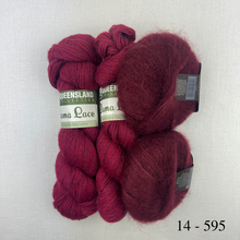 Load image into Gallery viewer, Chevron Cloud Wrap Knitting Kit | Queensland Llama Lace & Rowan Kidsilk Haze