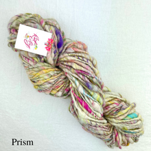 Load image into Gallery viewer, A multicolor skein of Knit Collage Cast Away yarn.