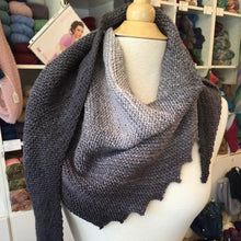 Load image into Gallery viewer, Hitchhiker (Freia version) Knitting Kit | Freia Handpaints Superwash Merino Silk Sport (#411)